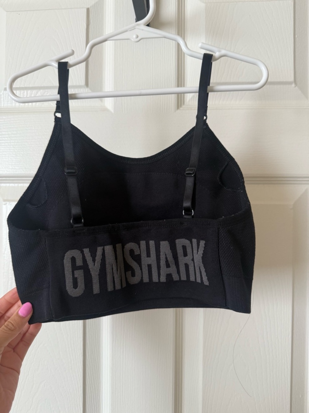 Gymshark Black Seamless Logo Bralette